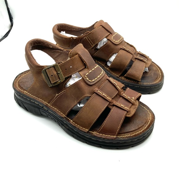 Men’s Red Stone Fisherman Vintage Sandals - Picture 13 of 16